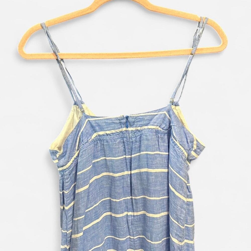 J.Crew 100% Linen Coastal Stripe Midi Dress Size XS - Picture 6 of 9